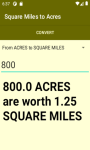 Converter Square Miles to Acres  screenshot 4/4