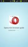 Opera mini browser new guide screenshot 1/5