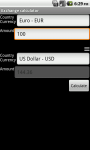 Exchange calculator screenshot 1/3