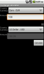 Exchange calculator screenshot 3/3