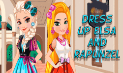 Dress up Elsa and Rapunzel screenshot 1/4