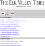 Elk Valley Times screenshot 1/1