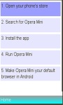 How Install Operamini on your mobile device screenshot 1/1