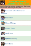 Most Influential Athletes of America screenshot 2/3