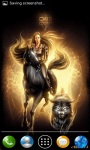 Girl on Black Horse Live Wallpaper screenshot 3/4