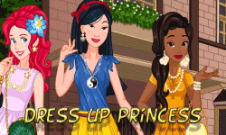 Dress up princess team green screenshot 1/4