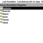 Quran Register screenshot 1/1