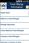NIH: Food Allergy Information screenshot 1/1