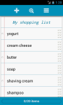 QuickGrocery Shopping List screenshot 1/6