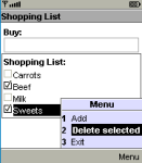 Shopping List V1.01 screenshot 1/1