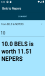 Bels to Nepers Conversion Calculator   screenshot 1/4