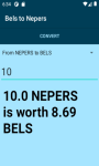 Bels to Nepers Conversion Calculator   screenshot 3/4