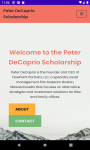 Peter DeCaprio Scholarship screenshot 1/4
