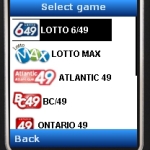 SlickLotto Canada JavaME screenshot 1/3