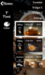 Tasty Coffee Clock Widget screenshot 3/6