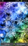 Colorful Winter Snowflakes LWP screenshot 3/5
