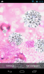 Pink Diamonds Live Wallpaper free screenshot 1/6