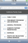 California Family Code (CA Law) screenshot 1/1