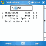 DrinksDiary v10 screenshot 1/1
