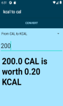 Converter Kcal to Cal  screenshot 3/4