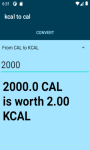 Converter Kcal to Cal  screenshot 4/4