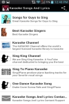 Karaoke Songs And Lyrics screenshot 1/6
