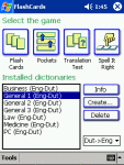 LingvoSoft FlashCards English <-> Dutch for Pocket PC screenshot 1/1