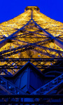 Eiffel Tower Blue and Yellow Live Wallpaper screenshot 1/4