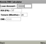 Keeda EMI Loan Calculator screenshot 1/1