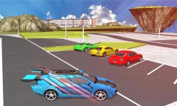 Flying Car Parking 3d games screenshot 2/4