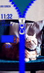 Cat Zipper Lock Screen screenshot 5/6