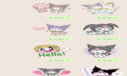 Kuromi Stickers Kawii screenshot 2/3