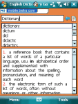 English Dictionary with Thesaurus Bundle for Windows Mobile screenshot 1/1