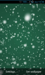Snowflake Green Live Wallpaper screenshot 1/3