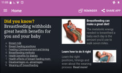 Breastfeeding - breast milk Breast feeding guide screenshot 1/1