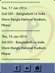 Cricket Schedule screenshot 4/5
