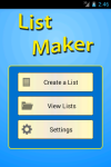 List Maker screenshot 1/5