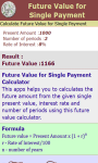 Future Value for Single Payment screenshot 3/3