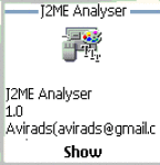 J2ME Analyser screenshot 1/1